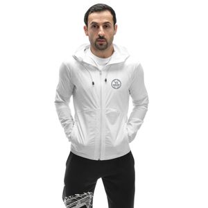 Veste coupe-vent Storm Wind Breaker, couleur blanche, légère, coupe-vent, imperméable, respirante, fermeture éclair intégrale, course à pied, randonnée, sports de plein air, pour hommes - Product Image 5