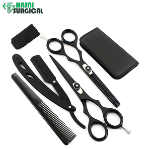 Fabricant et exportateur d'équipements chirurgicaux, kit de ciseaux de coiffure pour la coupe et l'effilage des cheveux avec rasoir droit - Product Image 3