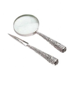 Artesanía india de alta calidad, venta al por mayor, aspecto Vintage, lupa, Color bronce, diseño antiguo, Ojo de cristal, Metal, nuevo diseño 2025 - Product Image 3