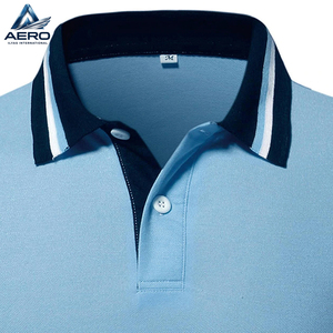 Camisetas Polo para Hombre, Diseño Moderno, Transpirables, con Ribete Azul, Tela Ligera, Servicio OEM, Precio al por Mayor - Product Image 6
