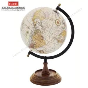 Großhandel Geografie pädagogischer Globus neues Design Globus Aluminium-Globe Tischplatte Heimdekoration Dekoration Schlussverkauf