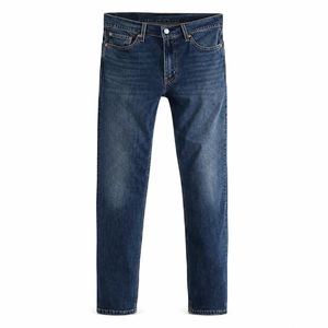 Wholesale Custom <b>Mens</b> Straight Fit Denim Jeans Classic Five Pocket Washed Blue Pants Durable Casual <b>Trousers</b> Manufacturer OEM - Product Image 1