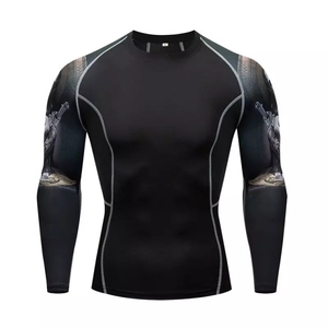   Camisetas Sublimadas para BJJ, Rashguards para Grappling, MMA, Jiu Jitsu, Ropa de Combate, Manga Corta, Rashguards Fortleo - Product Image 1