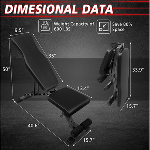 Panca per Sollevamento Pesi Pieghevole con Design Inclinabile/Ribaltabile, Sedia per Allenamento Aerobico, Esercizi per Addominali, Braccia e Spalle - Product Image 2