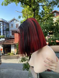 Pelucas de color Peluca de piano de cabello humano, Venta al por mayor Peluca de encaje completo de cabello humano de color de piano Bob, Pelucas de cabello humano de color para mujeres negras - Product Image 3