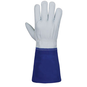 Gants de soudage en cuir avec logo personnalisé, paume résistante à la chaleur, longueur longue, antidérapants, durables, sans silicone et sans latex - Product Image 2
