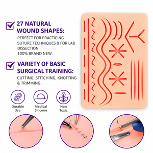 Almohadilla de Sutura MJW 27 para Estudiantes de Medicina — Máxima Variedad para Entrenamiento Avanzado en Sutura para Estudiantes y Aprendices de Medicina - Product Image 4