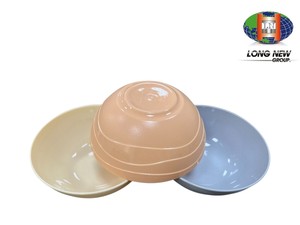 Ensemble de bols à salade et à soupe en plastique OEM personnalisés, extérieur côtelé, qualité alimentaire, incassables, bols de service pour restaurant - Product Image 1