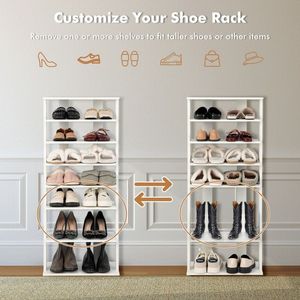 Organizador de Zapatos Vertical Moderno de 7 Niveles para Entrada, Hogar y Almacenamiento - Product Image 4