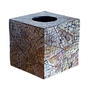 Handmade Modern Wooden <b>Tissue</b> Box with Mother of Pearl Inlay From Vietnam for Home Decor - Product Image 1