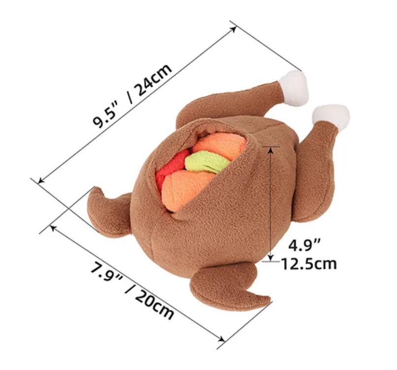 Nuevos juguetes para mascotas de Halloween Diseño de patas de pavo para delicias espeluznantes