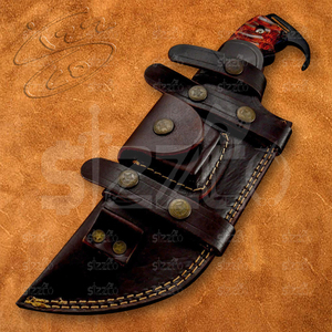 Cuchillo de Supervivencia Táctico de Acero D2 Hecho a Mano, de Grado Industrial, con Mango de Madera de Sequoia, OEM ODM - Product Image 4