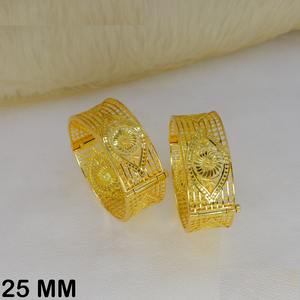 Gold Plated Floral Cutwork Bangles Bracelet Heavy Traditional <b>Wedding</b> Bangles Indian Bridal Jewelry Mahavir Imitation Jewellery - Product Image 5