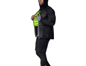 Bomber <b>Jacket</b> (Men GTS Gym-To-Street Edition) Winter Casual <b>Waterproof</b> Windproof <b>Thin</b> Zipper Solid - Product Image 3