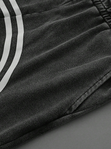 Conjunto de Chándal Urbano para Hombre, Lavado Ácido Personalizado, Efecto Desgastado por el Sol, Sudadera con Cremallera Estilo Vintage, Pantalón Holgado, 100% Algodón Liso - Product Image 5