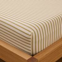 Parure de lit bébé de luxe 4 pièces en lin 100% délavé neutre, draps-housses rayés doux pour lit d'enfant, certifiée OEKO-TEX 200T