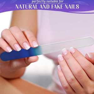 Mini Lima de Uñas Ligera de Acero Inoxidable de Doble Cara con Patrón Recto para un Afeitado Preciso de las Uñas y Cuidado Diario - Product Image 6