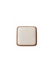 Modern Solid Teak Wooden <b>Stool</b> with Upholstered Fabric <b>Seat</b> for Dining Room Home Furniture Minimalist Design - Product Image 5