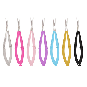 Professional Curved Stainless Steel Blade Right Handed Manicure Micro Spring <b>Scissors</b> Durable <b>Nail</b> Art With Round Handle Sharp - Product Image 5