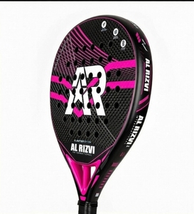 Raqueta de Pádel Negra de Alta Calidad, Cómoda, de Carbono 3k, con Núcleo Ligero de EVA, Ecológica, Forma de Toro, Personalizable y Brillante - Product Image 4