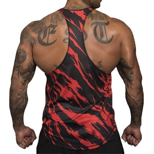 Camisetas sin mangas personalizadas con logo para hombre, camisetas deportivas, camisetas holgadas para gimnasio, camisetas sin mangas para musculación. - Product Image 2