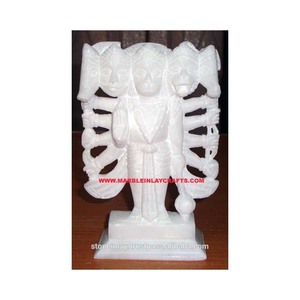 White Marble Handmade Lord Hanuman Exclusive Murti Indian Exporter Statue Worship Hindu Culture for <b>Temple</b> and <b>Home</b> Decoration - Product Image 3
