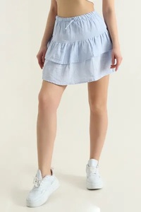 Nuevo Diseño de Falda para Mujer, Estilo Veraniego con Estampado, Faldas de Cintura Alta a Precios Bajos en Colores Sólidos, Falda con Logotipo Personalizado para Mujer - Product Image 6