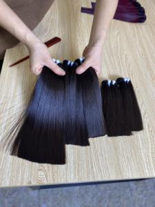 Vente en gros, cuticule vierge russe, cheveux humains Remy, lisses, blonds, 100% - Product Image 3