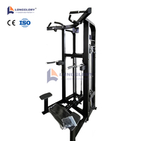 Appareil de musculation commercial en acier Q235 pour exercices des bras, machine de tirage vertical et d'aides aux dips et tractions pour salle de sport