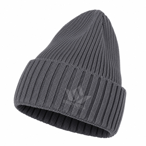 Unisex Ribbed Knit <b>Beanie</b> Hat Solid Color Winter Warm Cap Folded Cuff Casual <b>Wool</b> Blend Breathable Waterproof Adjustable Adult - Product Image 6