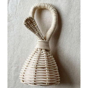 เครื่องประดับกระดิ่งหวายถักสำหรับตกแต่งภายในบ้าน งานฝีมือจากเส้นใยธรรมชาติ ตกแต่งต้นคริสต์มาส - Product Image 4