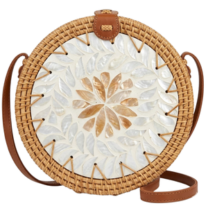 กระเป๋าหวายทรงกลมสำหรับผู้หญิง กระเป๋าหวายสานทรงกลม ขายส่งจากโรงงานโดยตรง ราคาถูก ปรับแต่งขนาดได้ รับผลิตแบบ OEM ODM - Product Image 1