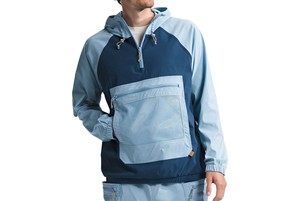 Men's Color Block Hooded Quarter-Zip Windbreaker <b>Jacket</b> with Front Pocket Quick Dry <b>Lightweight</b> <b>Summer</b> Casual Outerwear - Product Image 2