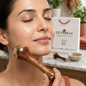 Varita de Bronce Doble Kansa Modelo 003 para Masaje Corporal Senoras |   Herramienta para Reafirmar y Dar Brillo a la Piel |   Masajeador Manual de Una Sola Manivela |   Al por Mayor - Product Image 2