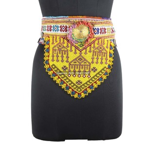 Vintage Belt Belly Dance Bead Afghani Traditional Waist Belt Kuchi Tribal BB052 <b>Old</b> Banjara Real Vintage Handmade Beaded Belts - Product Image 1