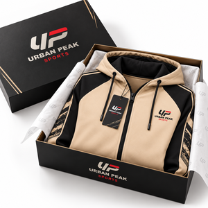 Sudadera con capucha profesional para hombre con cremallera, logotipos personalizados en el pecho, etiquetas personalizadas y construcción de ropa duradera de alta calidad. - Product Image 4