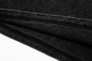 Camiseta Negra de Cuello Redondo para Mujer, 100% Algodón Jersey, Corte Ajustado, Casual, Manga Corta, Lisa/Estampada, Ecológica, para Todas las Temporadas - Product Image 3