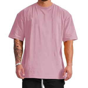 T-shirt décontracté gris uni à manches courtes et col rond pour homme, coupe classique, 100 % coton jersey tricoté, écologique, respirant, personnalisable - Product Image 3