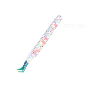 Vente en gros de pince à cils en acier inoxydable de la meilleure qualité pince à épiler d'extension de cils enduits de papier beauté pointue en vrac faux cils - Product Image 3