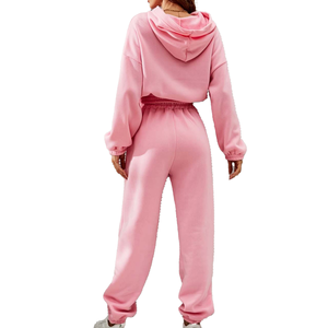 Survêtements de jogging personnalisés en coton 100% pour femmes, ensemble 2 pièces, vêtements de sport, streetwear, ensemble de survêtement personnalisé - Product Image 6