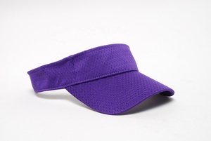 Casquette de golf noire courte en gros et visière de soleil unisexe vierge à prix réduit - Product Image 4
