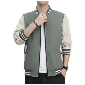 Chaqueta Deportiva Informal para Hombre, Chaqueta Deportiva de Gran Tamaño, Cuello Levantado, Ecológica, a Prueba de Viento, para Deportes Todos los Días - Product Image 1
