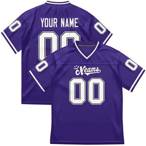 Neams Custom Football Jersey Crop Tops Streetwear Trendy Football Shirt s V-Neck Short Sleeve Moisture Wicking Mesh Polyester - Product Image 2