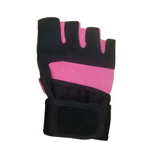 OEM Half <b>Finger</b> Weightlifting Gloves with Adjustable Wrist <b>Support</b> Strap - Product Image 2