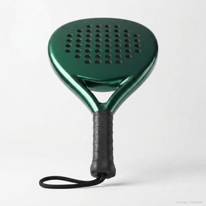Raquette de padel en fibre de carbone premium, batte de sport en graphite, noyau en mousse EVA léger, cadre durable, surface texturée, grip équilibré - Product Image 2