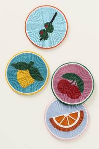 Posavasos Bordado a Mano de Primera Calidad, Elegante Tapete Decorativo para Bebidas con Diseño de Bordado con Cuentas Detalladas para el Hogar y la Cena - Product Image 5