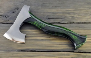 Hacha Vikinga Forjada a Mano de Acero con Mango de Resina, Grado Industrial, 450mm, Herramienta para Cortar Madera, Supervivencia y Camping al Aire Libre - Product Image 4