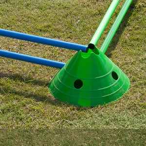 Adjustable Durable Agility Cone and Pole Set with PE Training <b>Discs</b> for Soccer Basketball Outdoor Activities & Speed Training - Product Image 2
