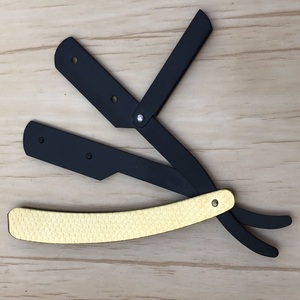 Manufacturer of Custom Logo Stainless Steel Barber Folding <b>Razor</b> for Face & Body Use Single Blade Lightweight 43g - Product Image 1
