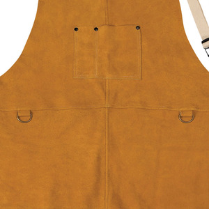 Delantal de cuero profesional para soldadura, corte y tareas de taller industrial. Delantal de cuero resistente para soldar. - Product Image 6